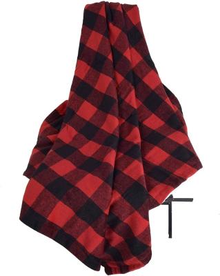 China PORTABLE Plush Plaid Blanket Sherpa Throw Blanket Check Shear Bulk Blanket For Winter for sale