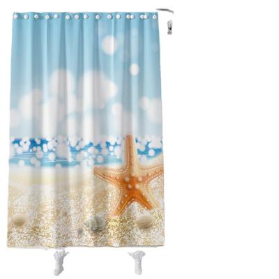 China Wholesale Blackout Shower Curtain Set Bathroom Fabric Fall Curtains Waterproof Bathroom Curtain for sale