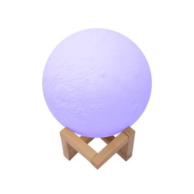 China 2021 new modern creative design 3d atmosphere led moon night light base lamp for babies for sale