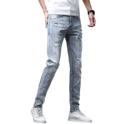 China Hot-selling breathable mixed jeans amiryS ripped vintage elastic long pants men's breathable jeans for sale