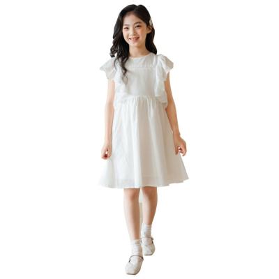 China smart cute children's dress children's sleeveless dress Anti-wrinkle color sequins embroidered summer children's clothing for sale