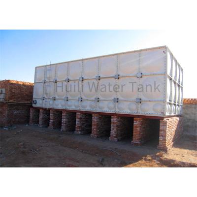 China Drinking Water SMC FRP GRP Aerial Fiber Rectangular Water Tank for sale