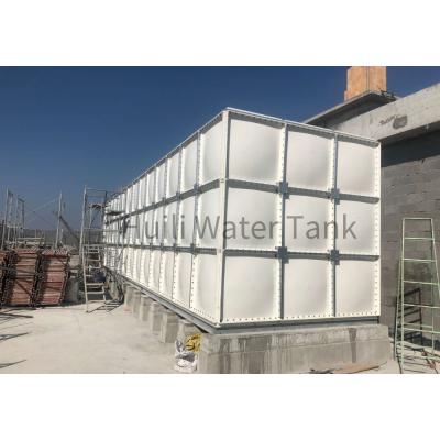 China Hotels FRP GRP Fiberglass Water Tank Insulation 5000 Liter 10000 Gallon Liter Rain GRP Panel Water Tank for sale