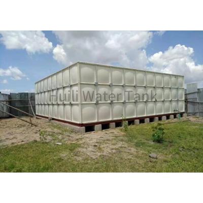 China Outdoor Hotel Water Tanks FRP GRP For Plastic Tanques Square 15000 Liters Storage 20 Liters Water Tanks for sale