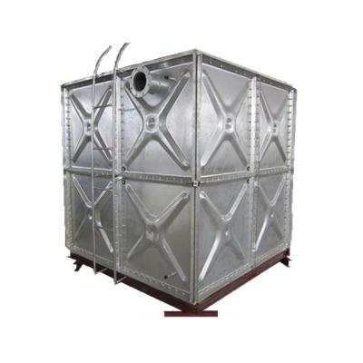 China Fire Fighting Or Industrial Water Hot-dipped Metal Galvanized Pressed Steel Water Tank for sale