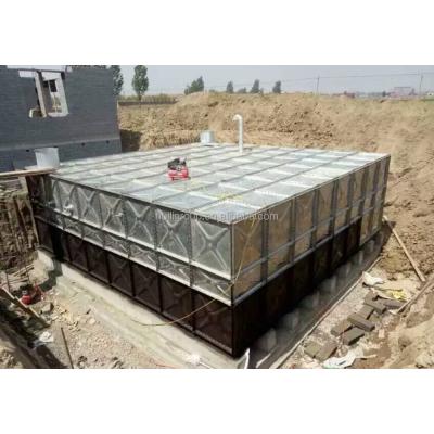 China Rectangular Steel Sectional Water Tank Underground Water Storage GSC BDF Large Water Tank For India for sale