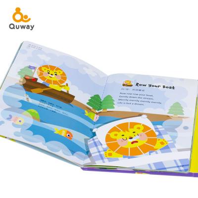 China Educational Toy Quway English Song Sound Book Customized Sound Book For Kids Study for sale