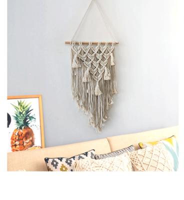 China Minimalist Macrame Wall Hanging Tapestry for Bedroom Handwoven Macrame Woven Wall Hanging for sale