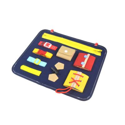 China Eco-friendly Material Toddlers Busy Felt Learn To Dress Toddler Felt Busy Boards Board For Kids Educational Learning Toys for sale