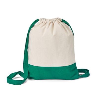 China Recycled Factory Price Eco Friendly Recycled Organic Cotton Canvas Drawstring Bag for sale