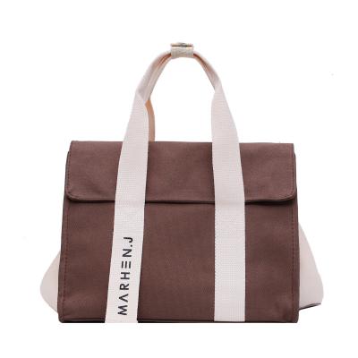 China 2020 Reclycled High Quality Reusable Ladies Woman Handbag Canvas Tote Shopping Bag for sale