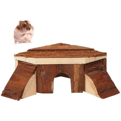 China Wooden Small Pet Hut Cage Sleep Hut Stored Pet Hideout House for sale