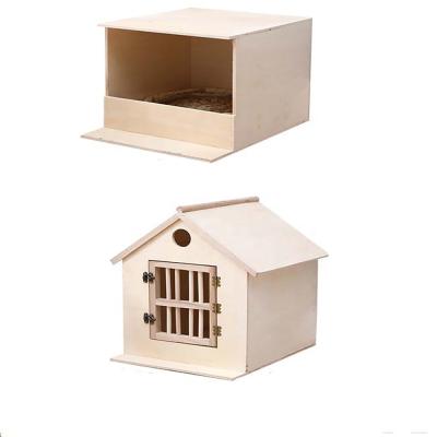 China Indoor Breathable Solid Wooden Pet House and Ouedoor Custom Wooden Cat Dog Pigeon House Pet House for sale