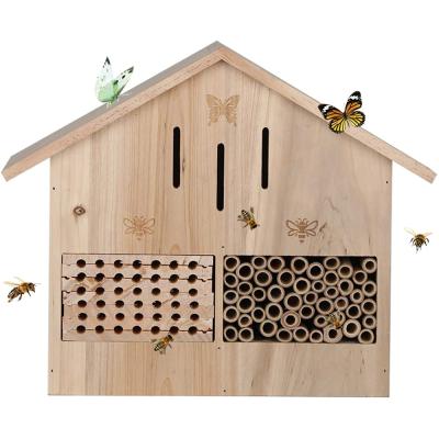 China Breathable Bee House Hotel Butterfly Houses Outdoor Multi Luxurious Large Size Wooden Insect Hotels for sale