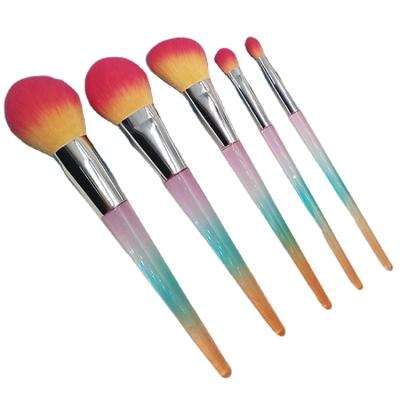 China Angular Blush New Process Plastic Handle Travel Special Purpose Kit Set Wholesale Luxury Makeup Brush Set for sale