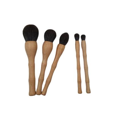 China Angular Blush Environmentally Friendly Wood Based Cosmetic Brush Kit Set Luxury Makeup Brushes Private Label for sale