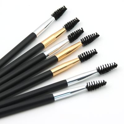 China Double Sided Private Label Makeup Eyebrow Brush Eyebrow Brush Single Sided Thin Skin-friendly Brushes Skin-friendly for sale