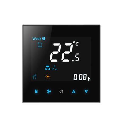 China Mid Century BAC3000 HVAC Digital Fan 3 Speed ​​Controller Smart Home Thermostat Tuya WiFi for sale