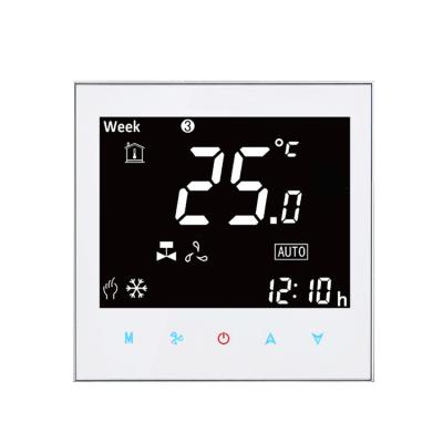 China High Quality Tuya WiFi LCD Display Wireless Home Central Thermostat Air Conditioning Temperature Controller for sale