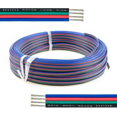 China Underground 1007 Led 4pin 20AWG Extension Electrical Wire Cable Connector for 5050 WS2812 RGBW RGB LE TDC LED Stirp for sale