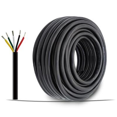 China Heating Power Cable 22AWG UL2464 Red And Black Yellow And White And Green LED And 5 Conductors for sale