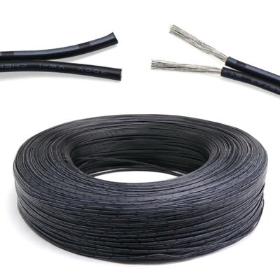 China Shenzhen 18AWG 2-Core flat black and white zhongpu UL2468 heating flat cable stranded electronic wire for sale