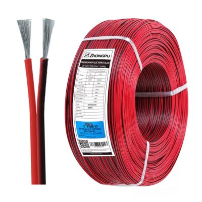 China Electric.connector.ect AWM Flat 2468 22AWG 2 Cores PVC Tinned Insulation Copper Flat Tape Black Red Black White Transparent Cable for sale