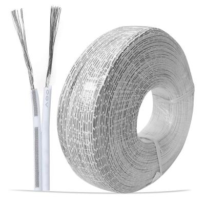 China 2468 Core 18-28awg 2 Pvc Tinned Insulation Copper Flat Tape White Cable Underground for sale