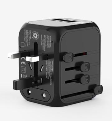 China (KW) 2 Universal Travel Adapter, International All-in-One Power Adapter with 2.4A Dual USB, European Adapter Travel Power Adapter Wall for sale