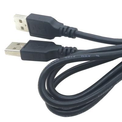 China Video Game Player USB To USB Cable - USB 2.0 Type Superspeed A Male To Type A 22 / 28AWG Male Cable for sale