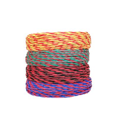 China 2.5 mm2 Flexible Copper Conductor PVC Insulated Twisted Electrical Cable for sale