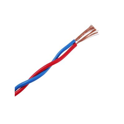 China Copper Conductor RVS Cable Wire Twisted Pair PVC Insulated 1.5mm 2 Core Fire Alarm Cable en venta