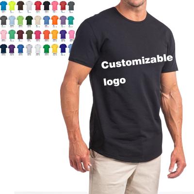 China 2021 Wholesale Men's T-shirt Custom Made High Quality Oversized Printed T-shirts Blank Cotton Top Seller Blank T-shirt Supplier for sale