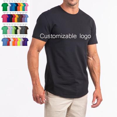 China High Quality Custom Made Private Label T-shirt Men Compressed Printing Your Brand Logo Custom T-shirt Printing for sale