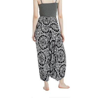 China New Style Anti-wrinkle Summer New Style Loose Printed Women's High-Waisted Long Pants Wide-Leg Pants for sale