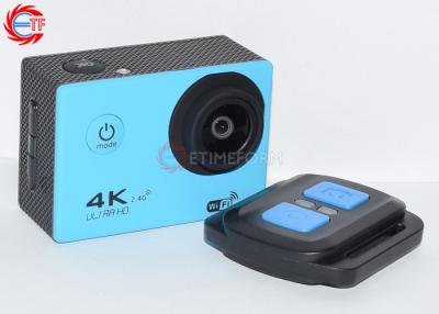 China 4K HD Waterproof Action Video Camera Blue Multi Language WIFI Action Camera for sale