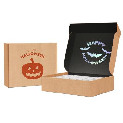 China Halloween Materials Halloween Announcement Mailing Box Packaging Recycled Custom Paper Corrugated Shipping Cardboard for sale