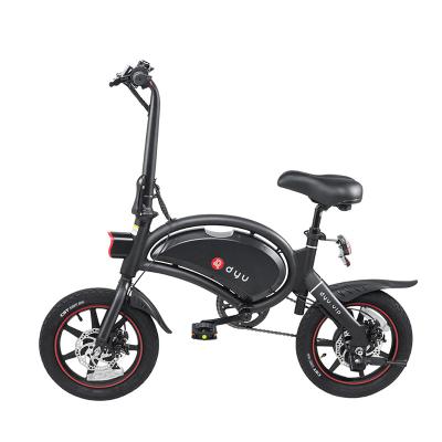 China Aluminum alloy US Eu warehouse 240w 36v 10ah lithium battery 12 inch folding city electric bicycle E-cycle fast delivery for sale