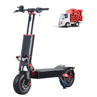 China Drop Shipping Unisex Eu Warehouse Off Double Charging Electric Scooter 5600w Motor 13 Inch Big Wheels Electric Scooters for sale