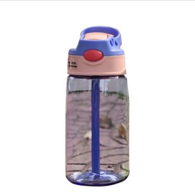 China 2020 New Water Kids Water Tumbler Drop-proof And Leak-Proof Clear Plastic Cup Water Straw Custom Logo Space Cup for sale