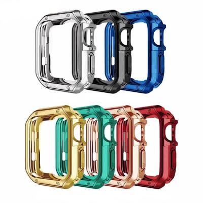 China Shockproof/Dustproof Case 44mm 40mm 42mm 38mm 45mm 41mm TPU Cover For iwatch 7 Shockproof Armor Shell For Se 6 Apple Watch Protector View 5 4 3 2 for sale