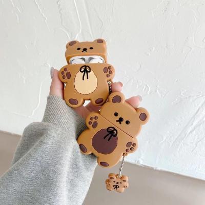 China Designer Food Snack Case For Airpods Wholesale Cute Cartoon Bear Cookie Case For Airpod 1 2 For Airpods 3 pro for sale