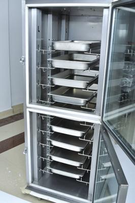 China Custom 10 Trays Luxury Electric Food Warmer Cabinet , Mobile Heated Cabinet for sale