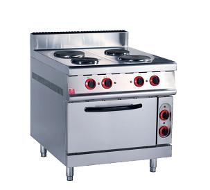 China Stainless Steel Kitchen Commercial Baking Ovens , Industrial Bakery Ovens With Cabinet for sale