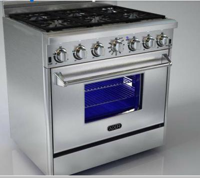 China Stainless Steel Griddle Gas Range Cookers High Performance With Six Burners for sale