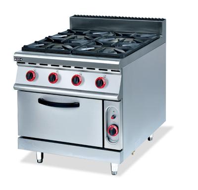 China 4 / 6 Combined Gas Range Electric Oven For Stir Fried Dish Steak Bread for sale