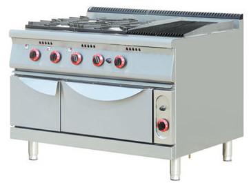 China Commercial Kitchen Gas Burner Electric Oven 6 Burner Table Top Cooker for sale