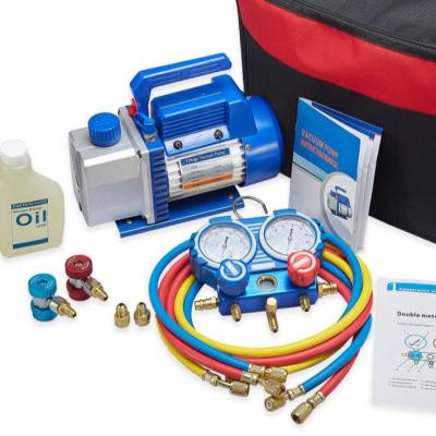 China RS-1 220V Air Pumping Condition Repairing Set Include Vacuum Pump And Miscellaneous Gauge for sale