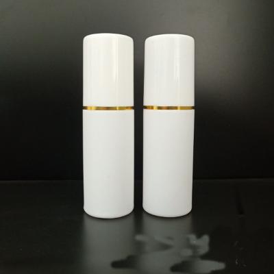 China 2oz 60ml Ml Big Cap Gold Rim Silver Rim Cosmetic Spray Bottle Cosmetic Moisture Bottle White Medicine Bottle for sale