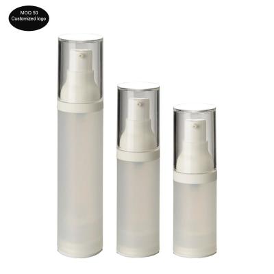 China 20ml 30ml 50ml PP Airless Bottle Frosted Matte Cosmetic Lotion Bottle Used For Travel Refillable Bottles 1oz Te koop